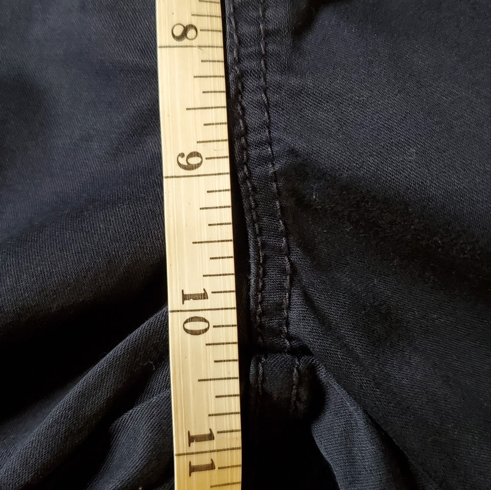 Pinstripe Cropped Slim Pants - Navy - Picture 10 of 12